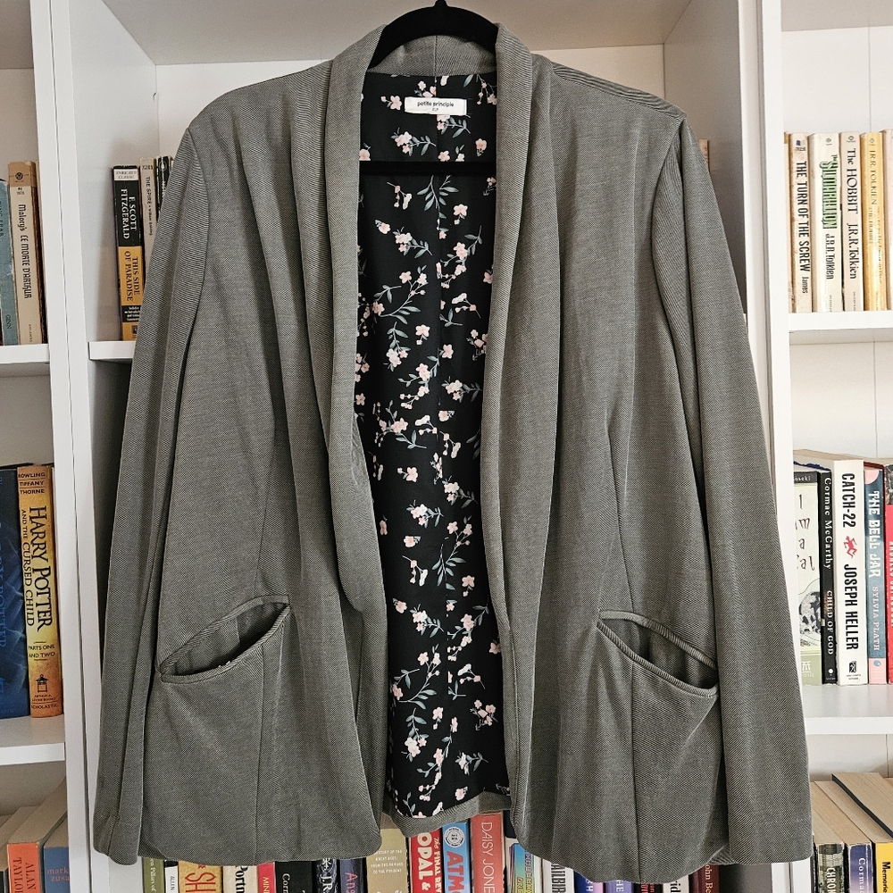 Petite Principle Women's Olive Green Blazer